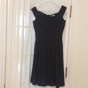 Elegant off the shoulder black dress